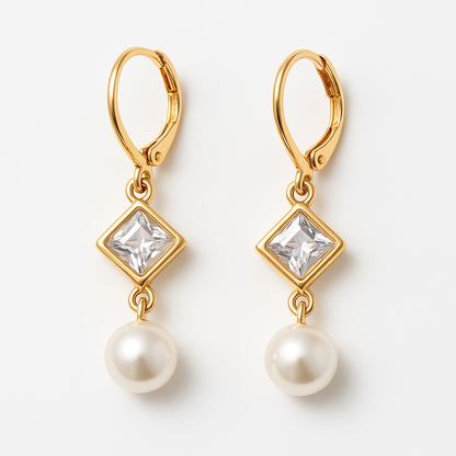 Dangle Pearl Earrings