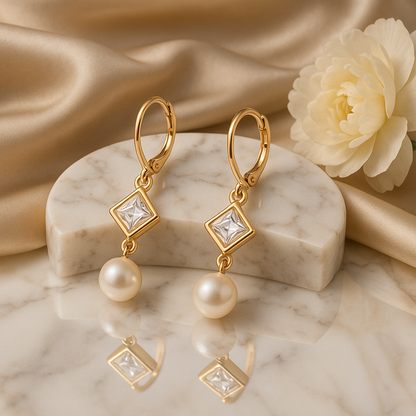 Dangle Pearl Earrings