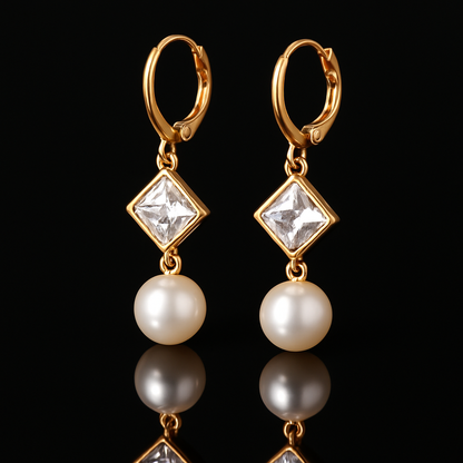 Dangle Pearl Earrings