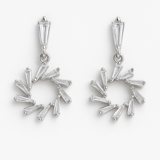 Twirl Silver Earrings