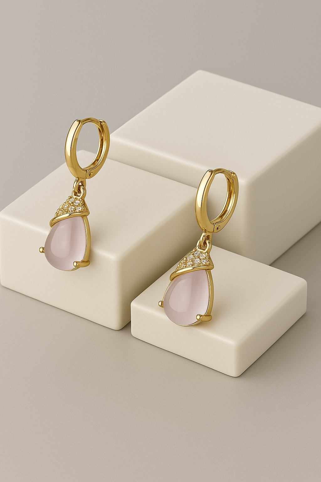 Pink Anti Tarnish Earrings