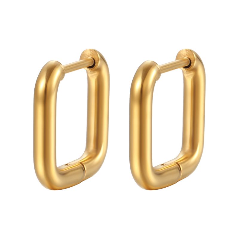 Zora Rectangle Hoops
