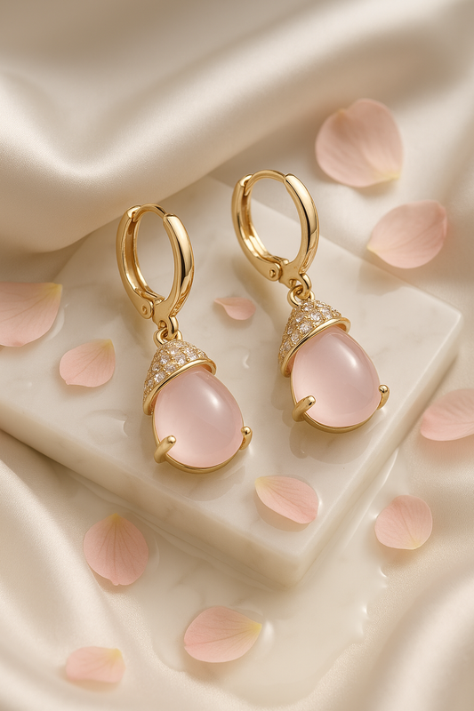 Pink Anti Tarnish Earrings