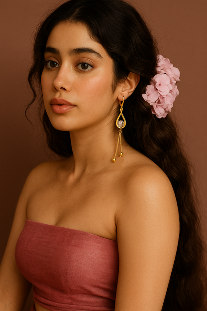 Anti Tarnish Long Earrings