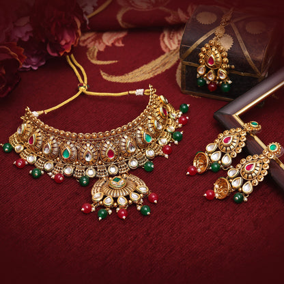 Brahmacharini Grace Rajwadi Necklace Set