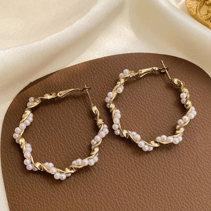 Pearlie Twirlies Hoop Earrings