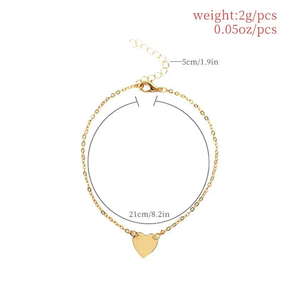 Heart Shape Anklet