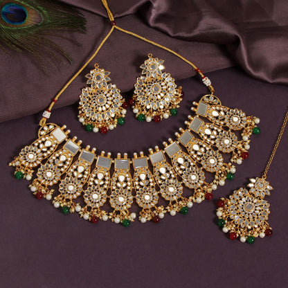 Saraswati Kundan Necklace Set