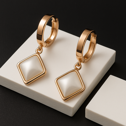 Ivory Gleam Pearl Earrings