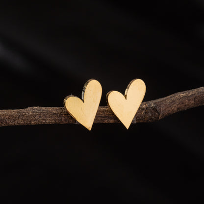 Cupid’s Heart Stud Earrings