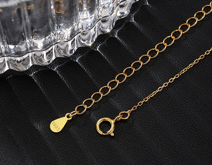 Diamond Y Shape S925 Sterling Silver Necklace
