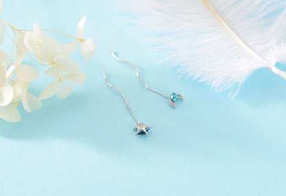 Blue Celestial 925 Sterling Silver Earrings