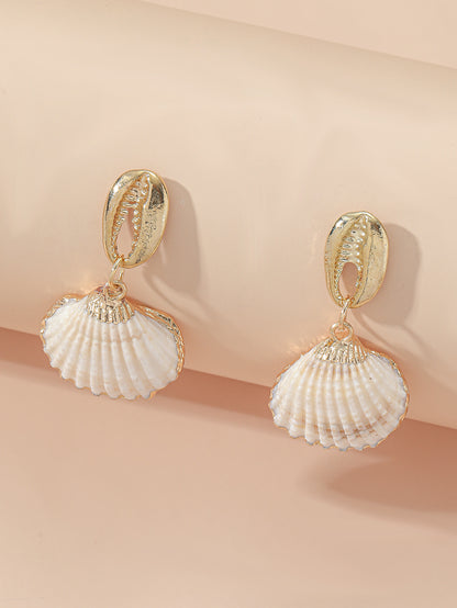 Shell Drop Beach Earrings