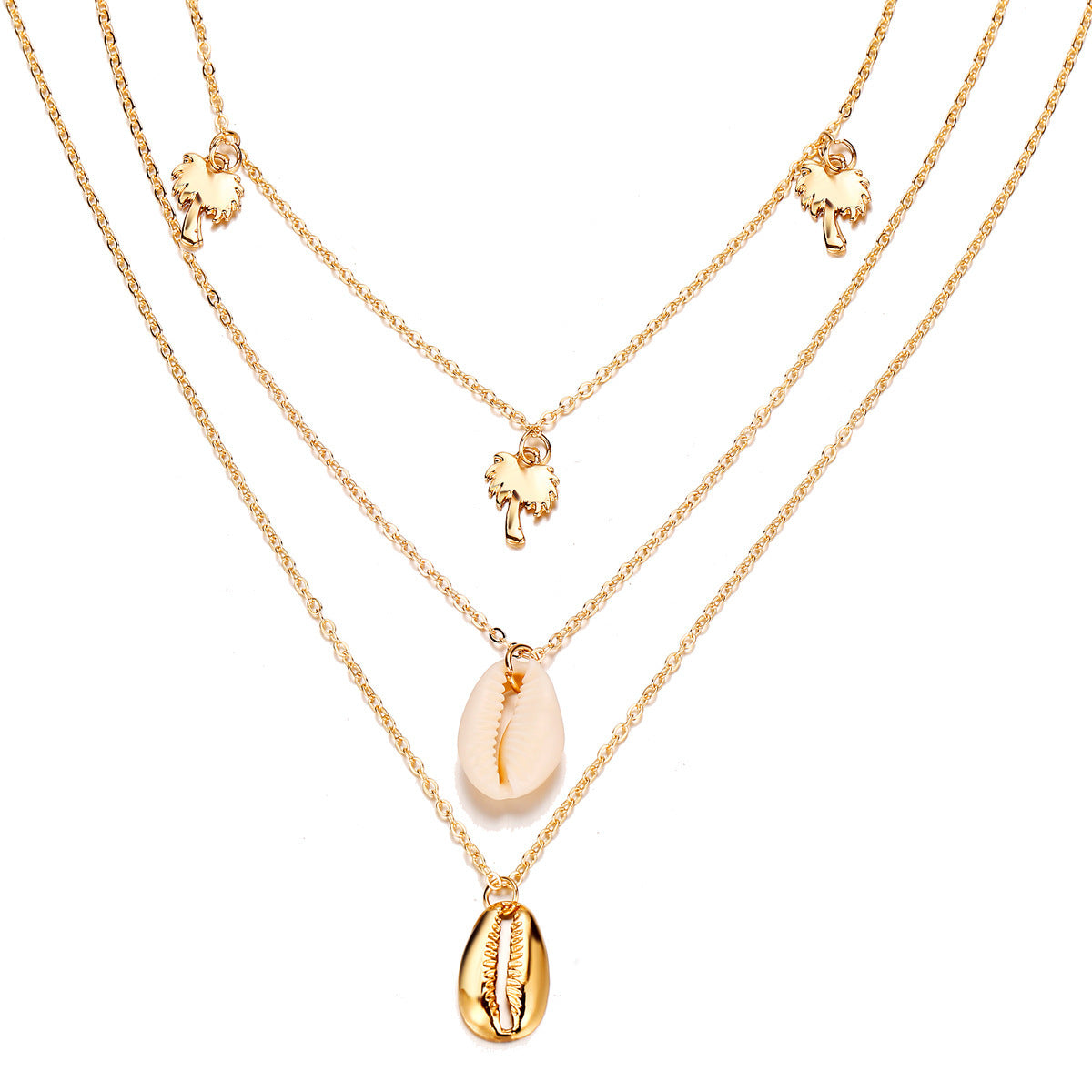 Coconut Shell Multi-layer Ocean Necklace