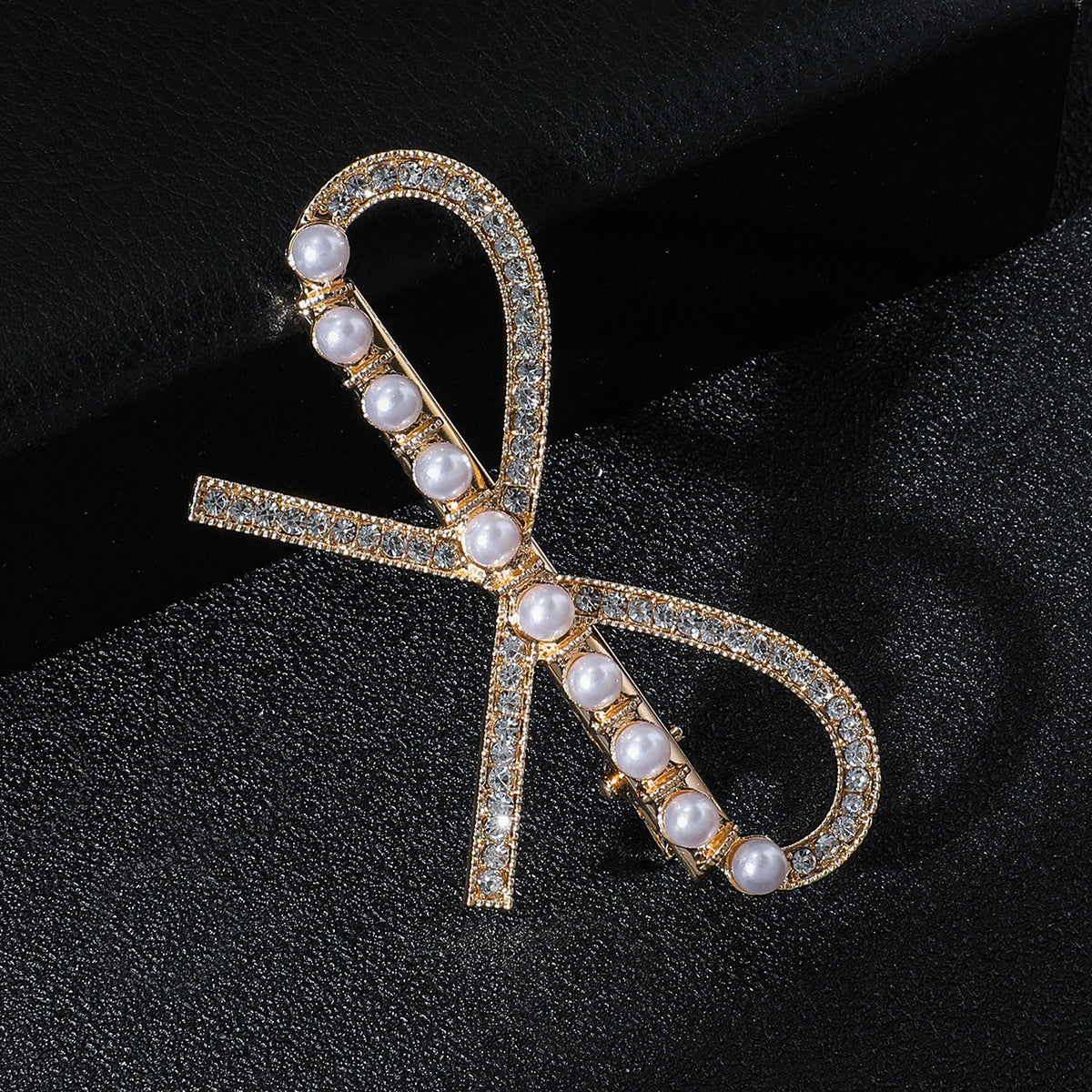 Aurora Diamond Bow Hair Clip