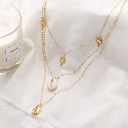 Coconut Shell Multi-layer Ocean Necklace