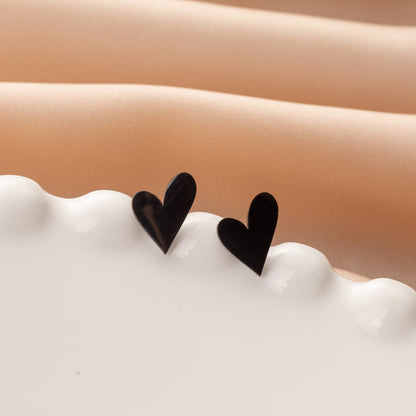 Cupid’s Heart Stud Earrings