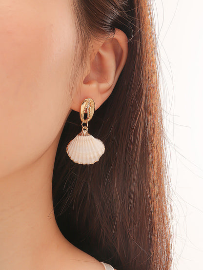 Shell Drop Beach Earrings