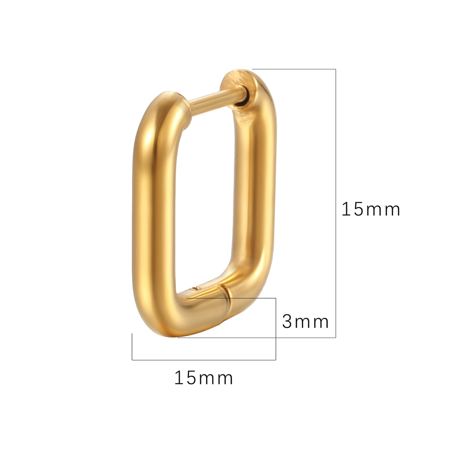 Zora Rectangle Hoops