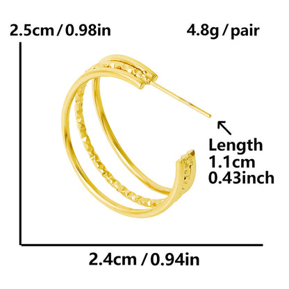 Diora Twine Hoops