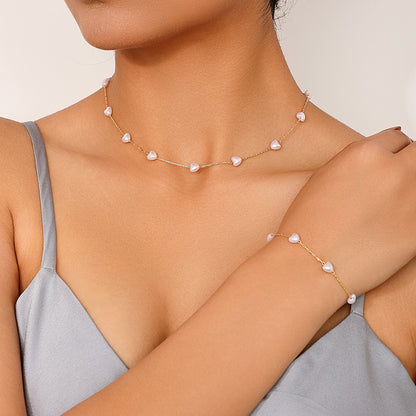 Aria Heart Necklace Set