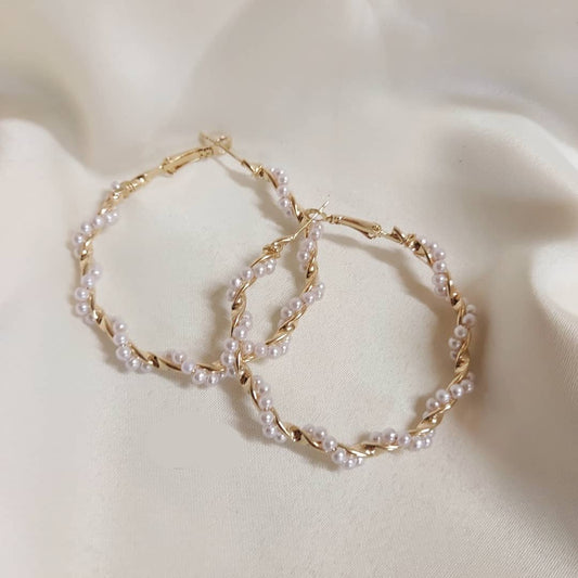 Pearlie Twirlies Hoop Earrings