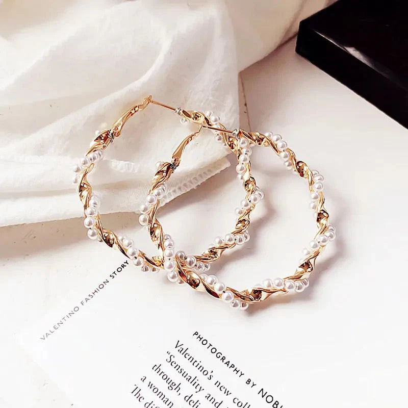 Pearlie Twirlies Hoop Earrings