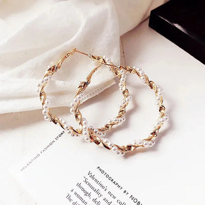 Pearlie Twirlies Hoop Earrings