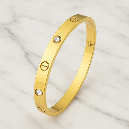 Crystal AD 18K Anti-Tarnish Bangle Kada Bracelet