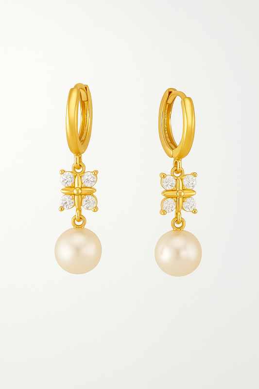 Bow Pearl Earrings